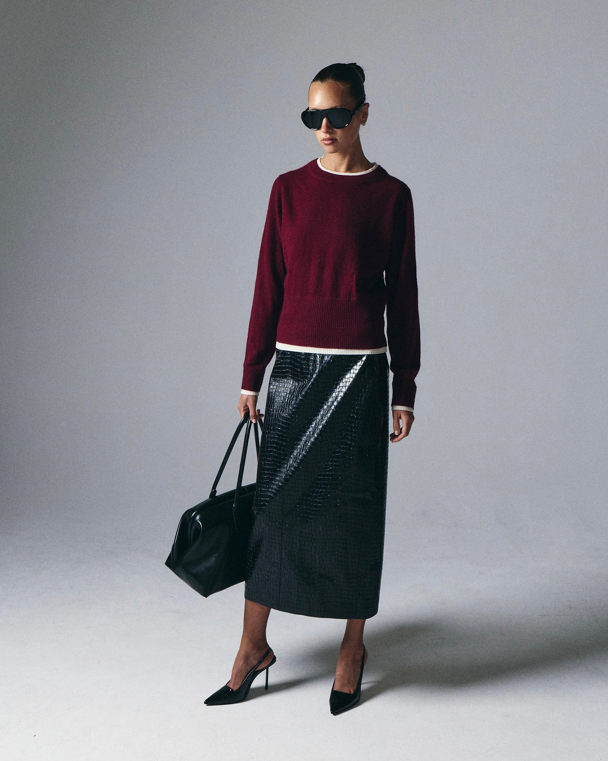 Tove Layered Cashmere Crewneck by Artless Forever