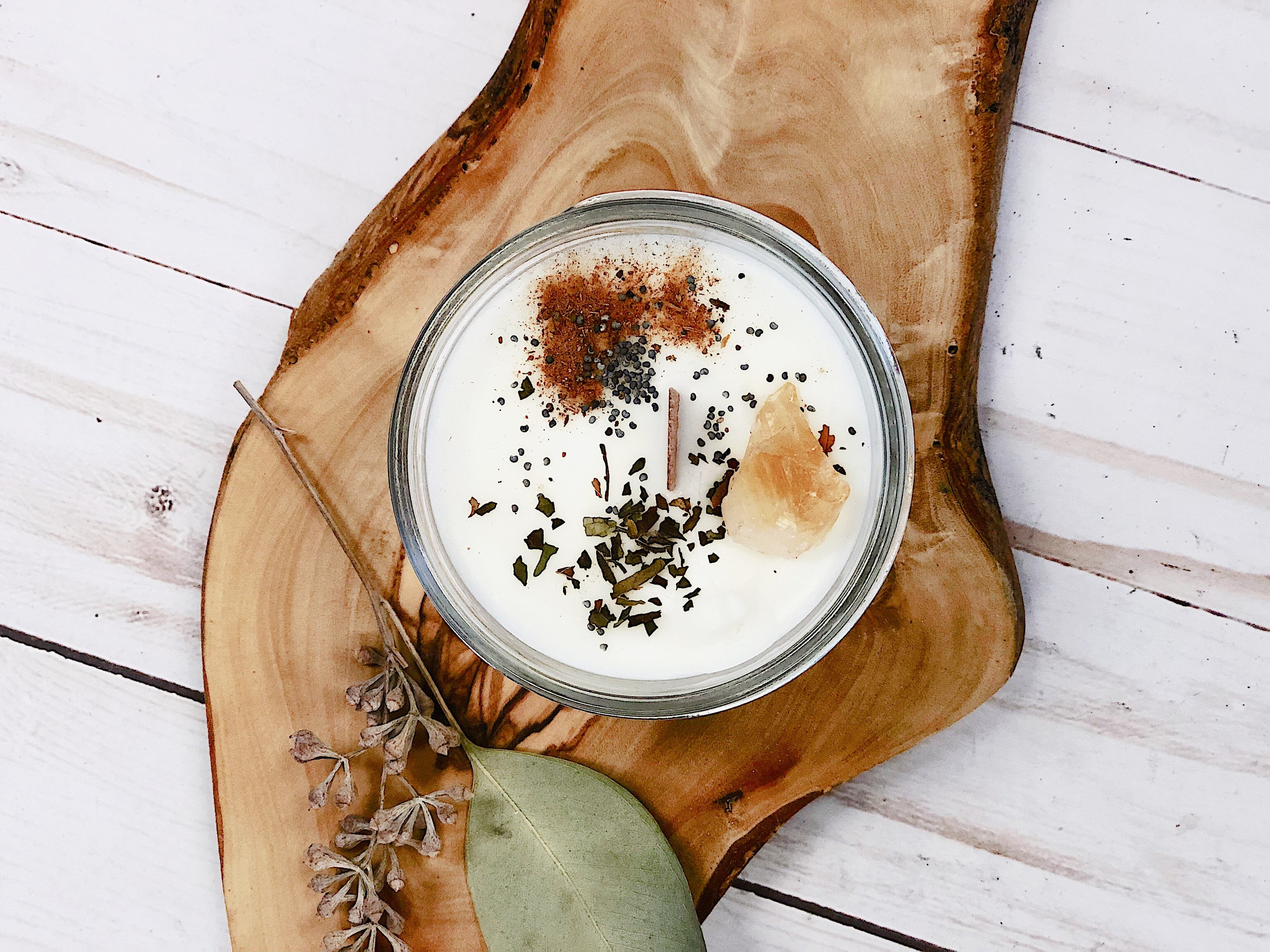 Abundance Candle / Ritual Candle / Intention Candle / Hand Poured by White Smokey