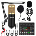 5 Core Recording Microphone Podcast Bundle Professional Condenser Cardioid Mic Kit w Boom Arm RM 8 BG by FLIPSTYLEZLLC