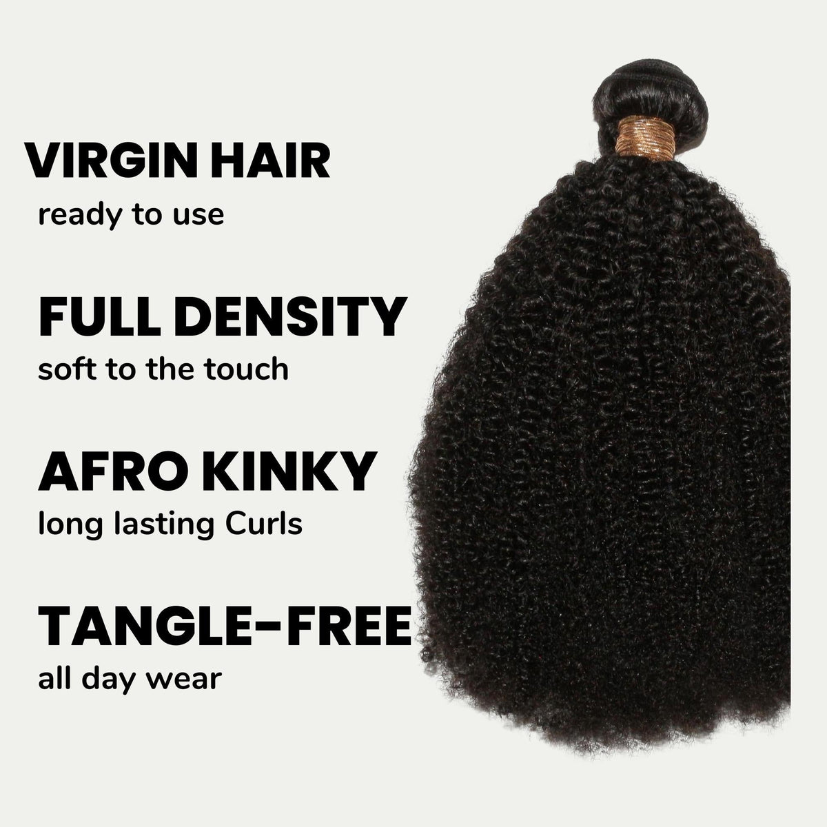 Afro Kinky Curly 100% Human Hair Bundles by Private Label
