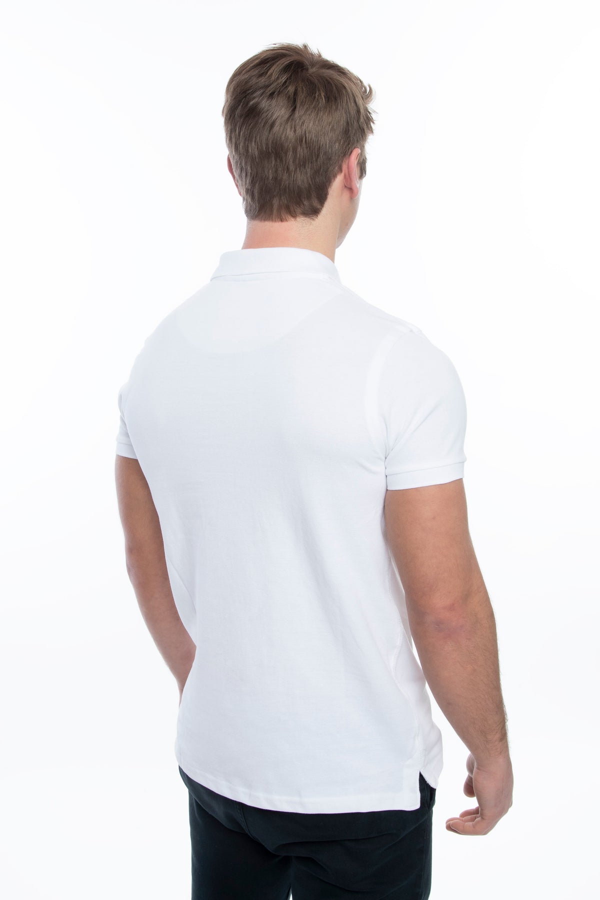 Men's Classic Fit Short Sleeve Polo Shirt (S-XXL) by Infinite Basics