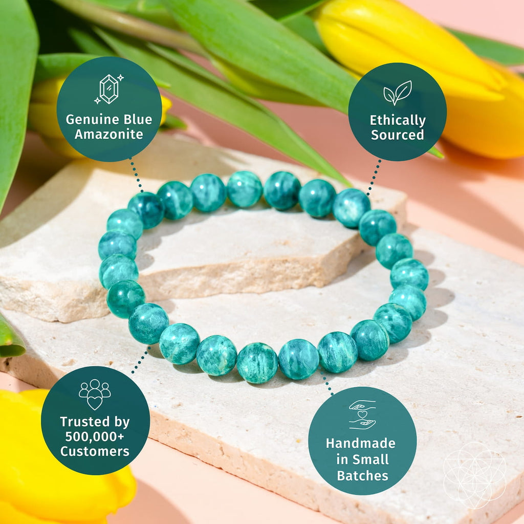 Empire of Her Own – Premium Blue Amazonite Bracelet by Conscious Items