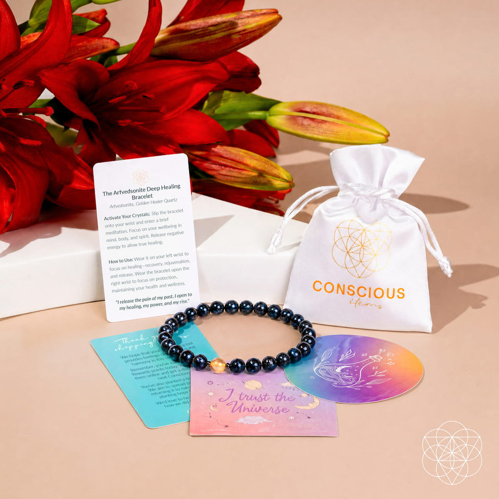 The Arfvedsonite Deep Healing Bracelet | 6mm by Conscious Items