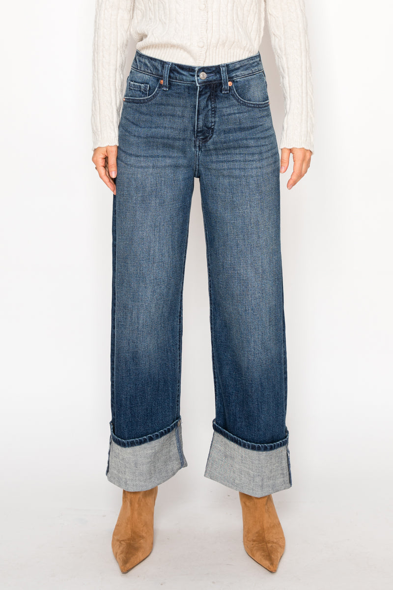Tummy Control High Rise A-wide Jeans by Artemis Vintage