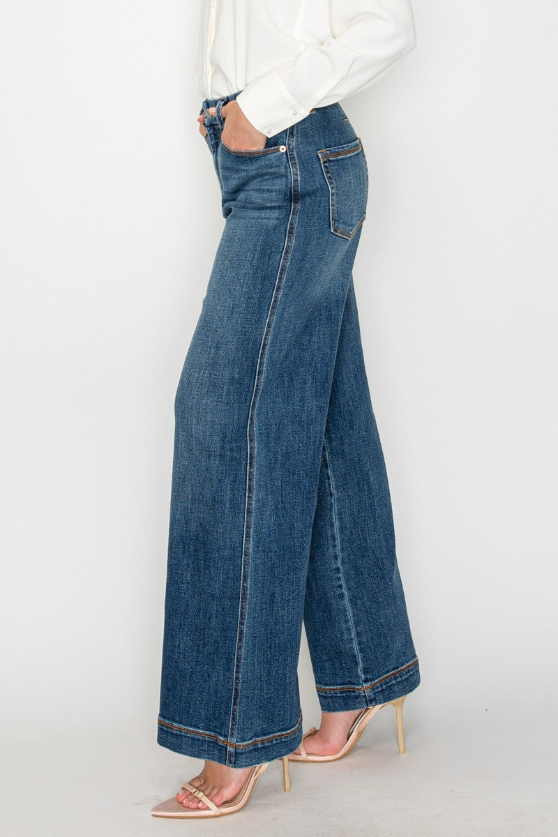 Relaxed High Rise Palazzo Jeans by Artemis Vintage