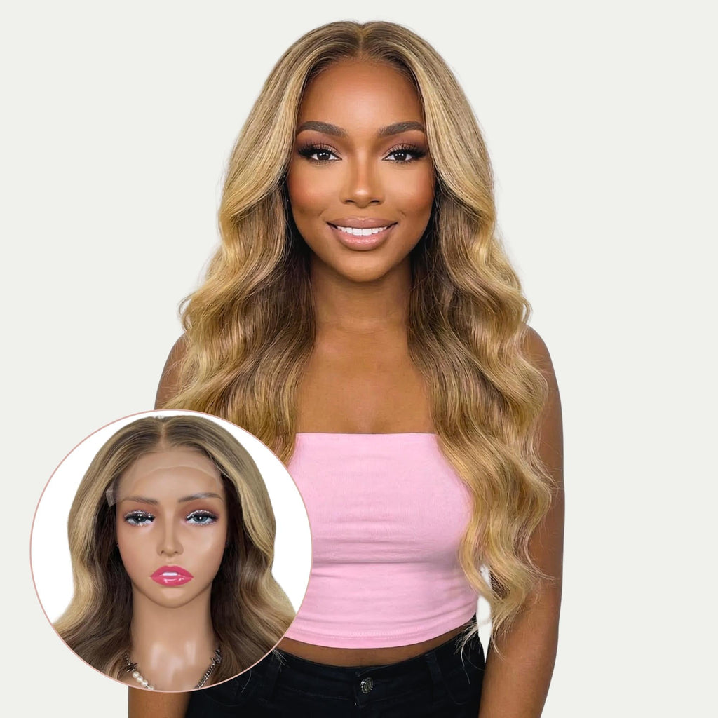 Raw Aubrey Glueless 5x5 HD Lace Professionally Colored 100% Human Hair Closure Wig by Private Label