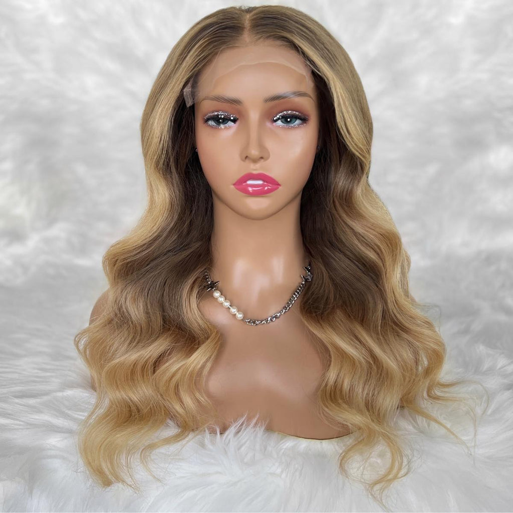 Raw Aubrey Glueless 5x5 HD Lace Professionally Colored 100% Human Hair Closure Wig by Private Label