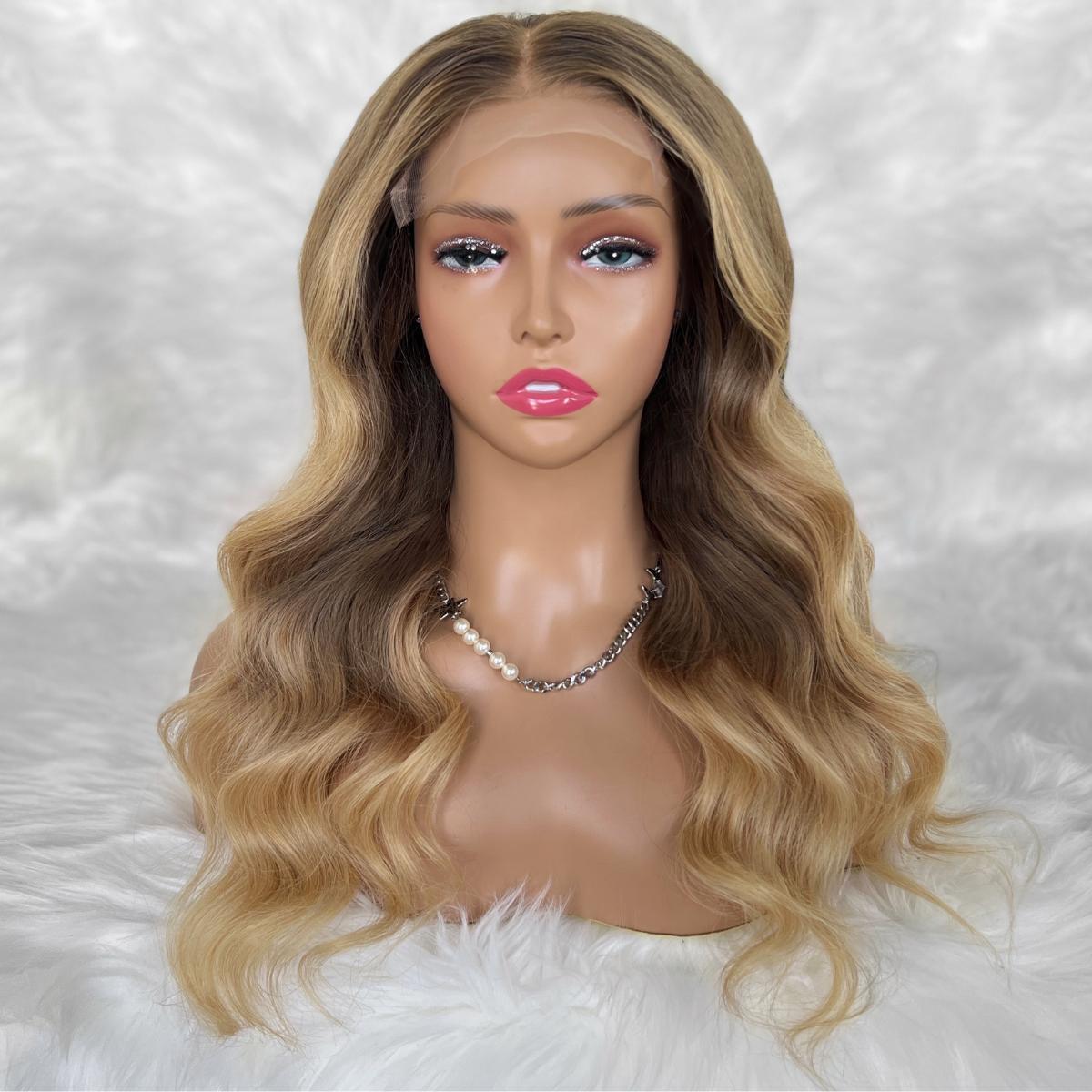 Raw Aubrey Glueless 5x5 HD Lace Professionally Colored 100% Human Hair Closure Wig by Private Label