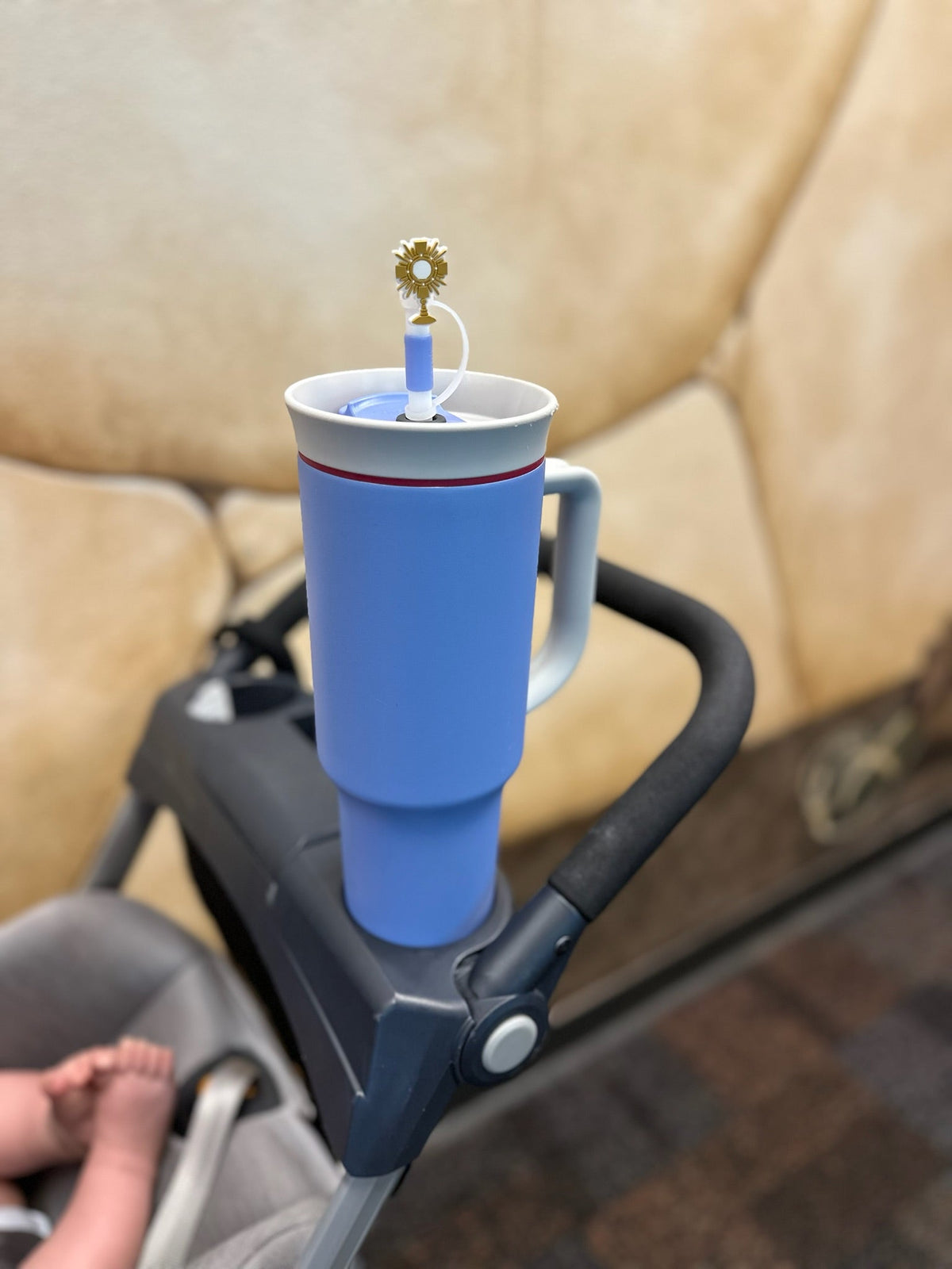 Catholic Straw Toppers: Adoration (a 2 pack!) by Saintly Heart