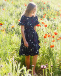 Ruffle & Wrap Dress by Downeast
