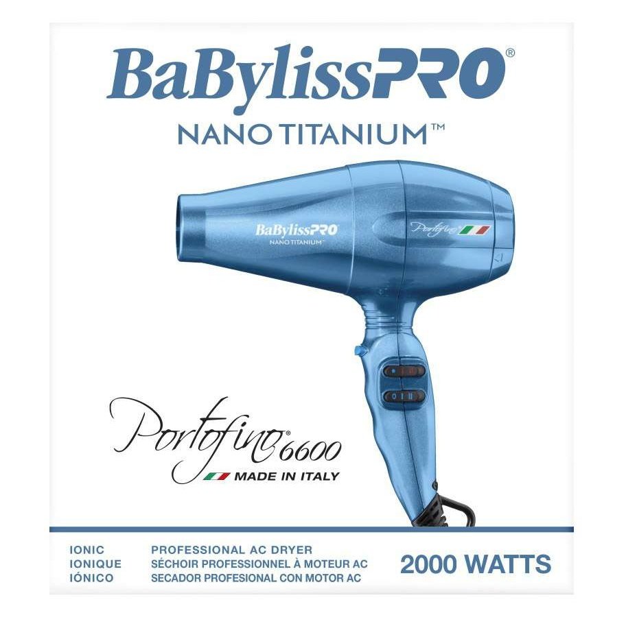 Babylisspro Nano Titanium Portofino Full-Size Dryer 2000W by Celleste's Online Beauty Supply Store