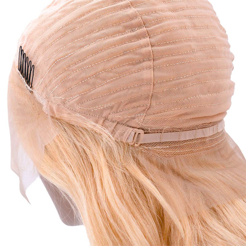 Blonde Body Wave 13x4 Transparent Lace Front Human Hair Wig by Private Label