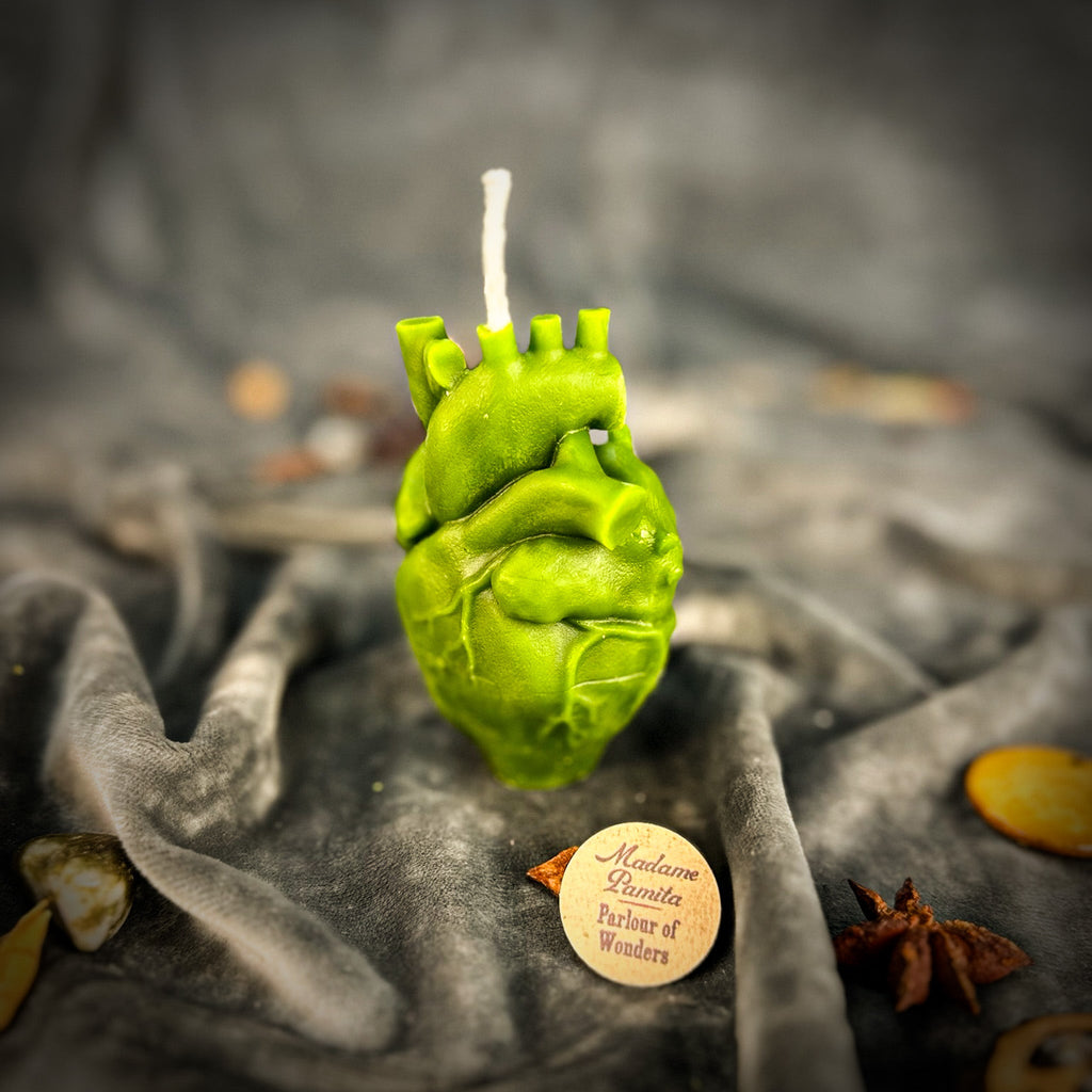 Beeswax Anatomical Heart Spell Candle - Love & Emotional Healing Magic by Parlour of Wonders