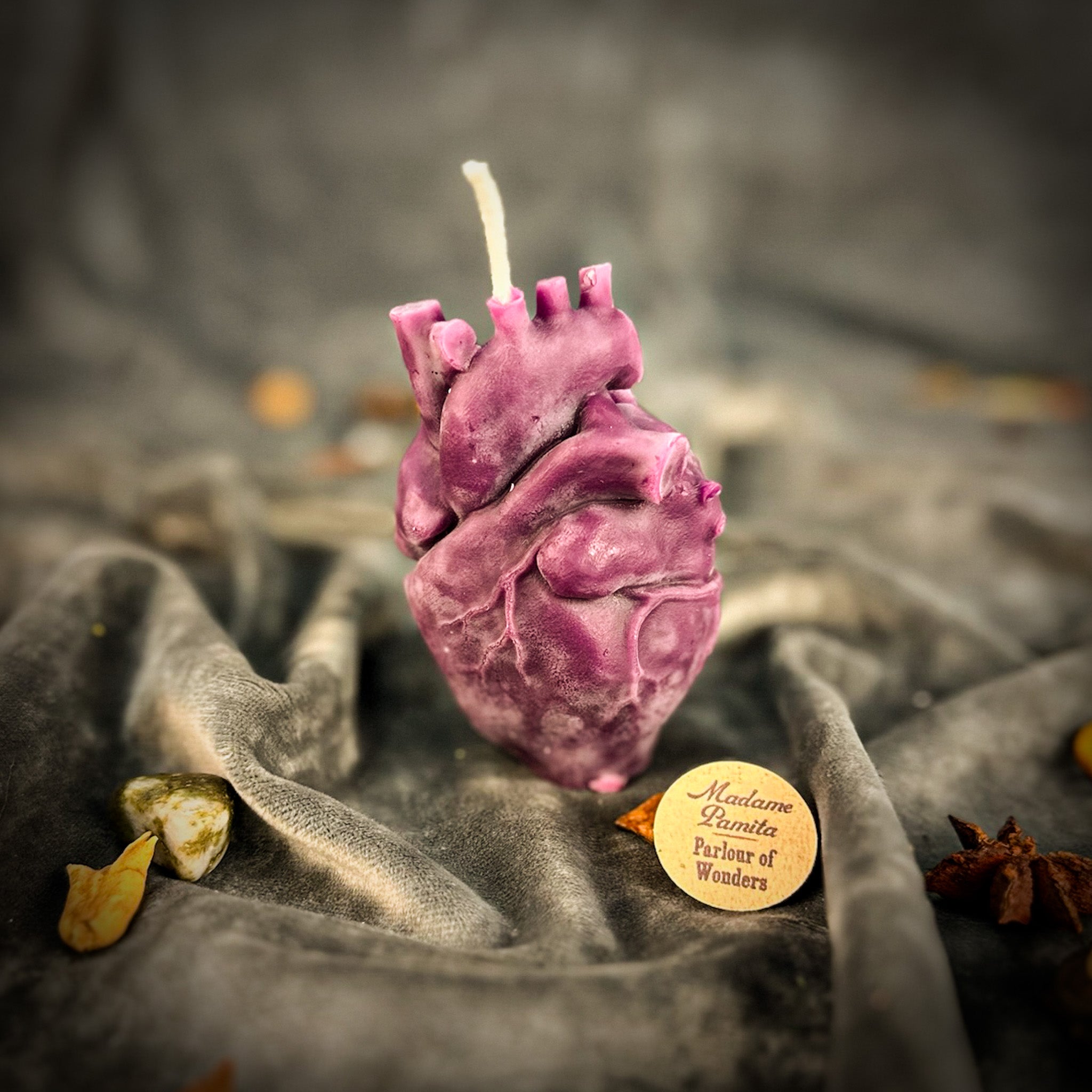 Beeswax Anatomical Heart Spell Candle - Love & Emotional Healing Magic by Parlour of Wonders