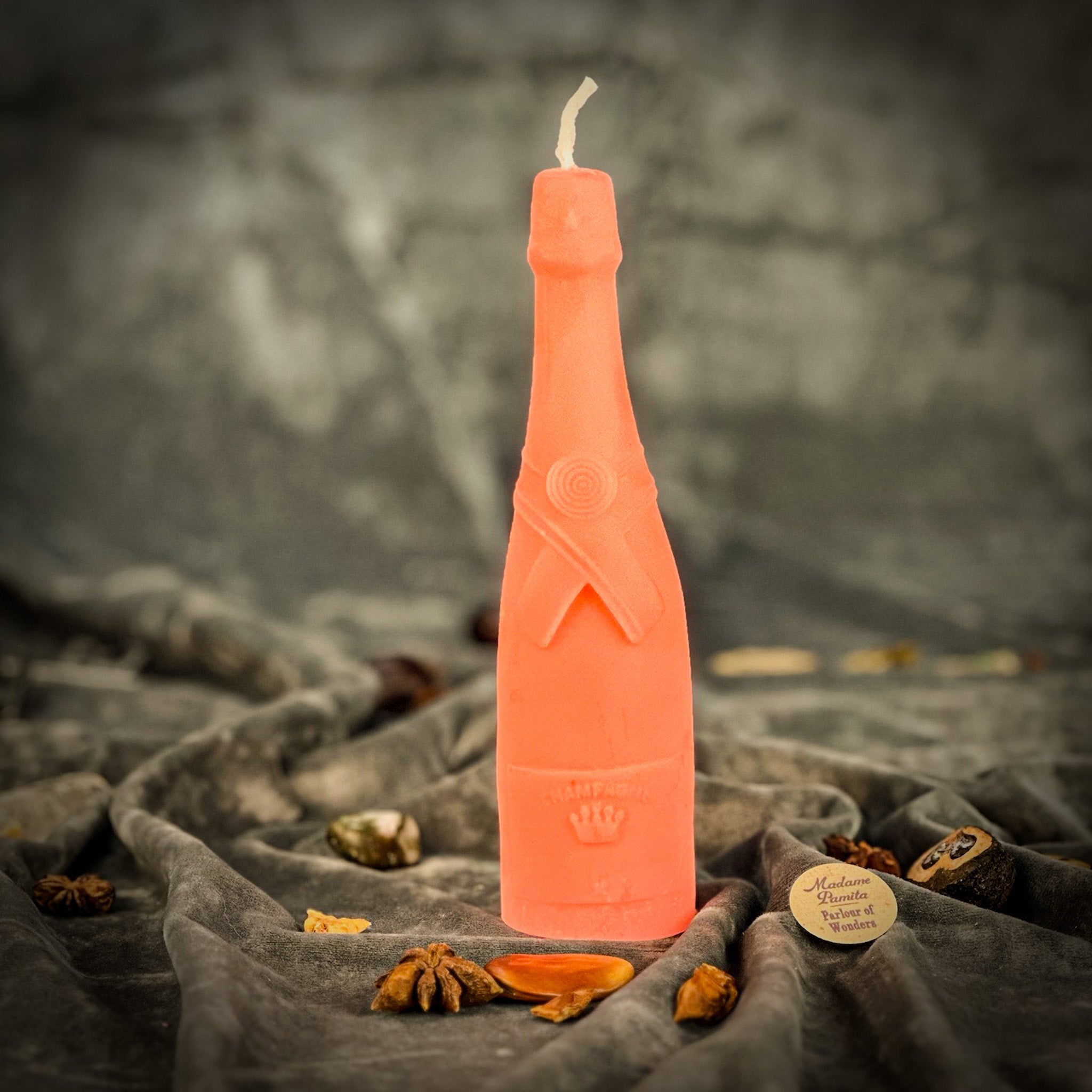 Beeswax Champagne Celebration Spell Candle - Success & Luxury Manifestation by Parlour of Wonders