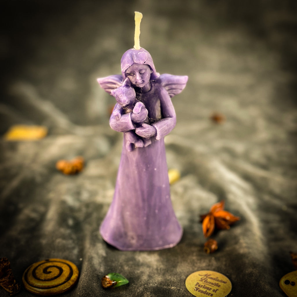 Cat Guardian Spirit Candle Spell Kit - Pet Protection and Healing by Parlour of Wonders