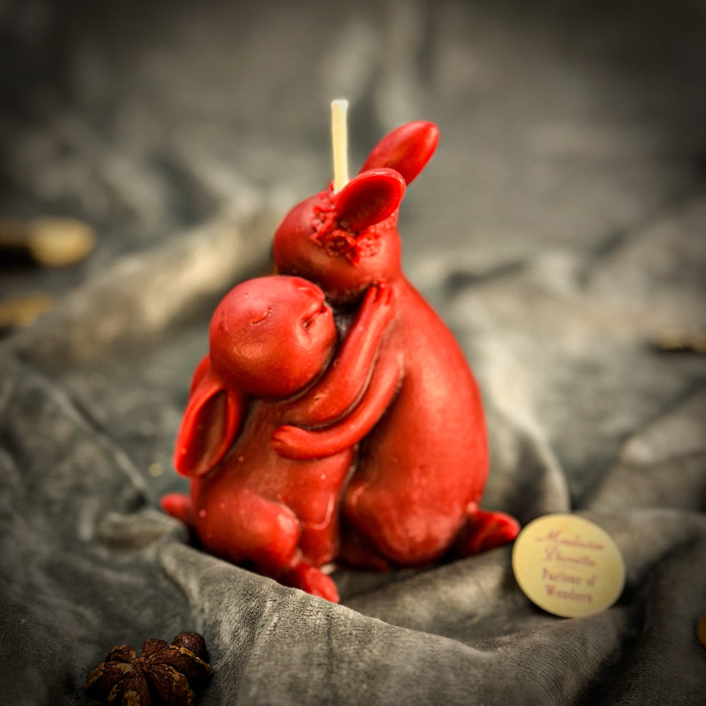 Beeswax Rabbit Rabbit Spell Candle - Good Luck & New Beginnings by Parlour of Wonders