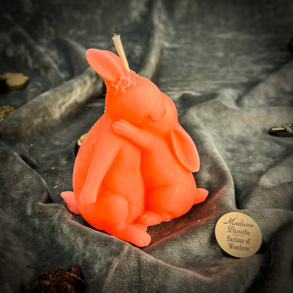 Beeswax Rabbit Rabbit Spell Candle - Good Luck & New Beginnings by Parlour of Wonders