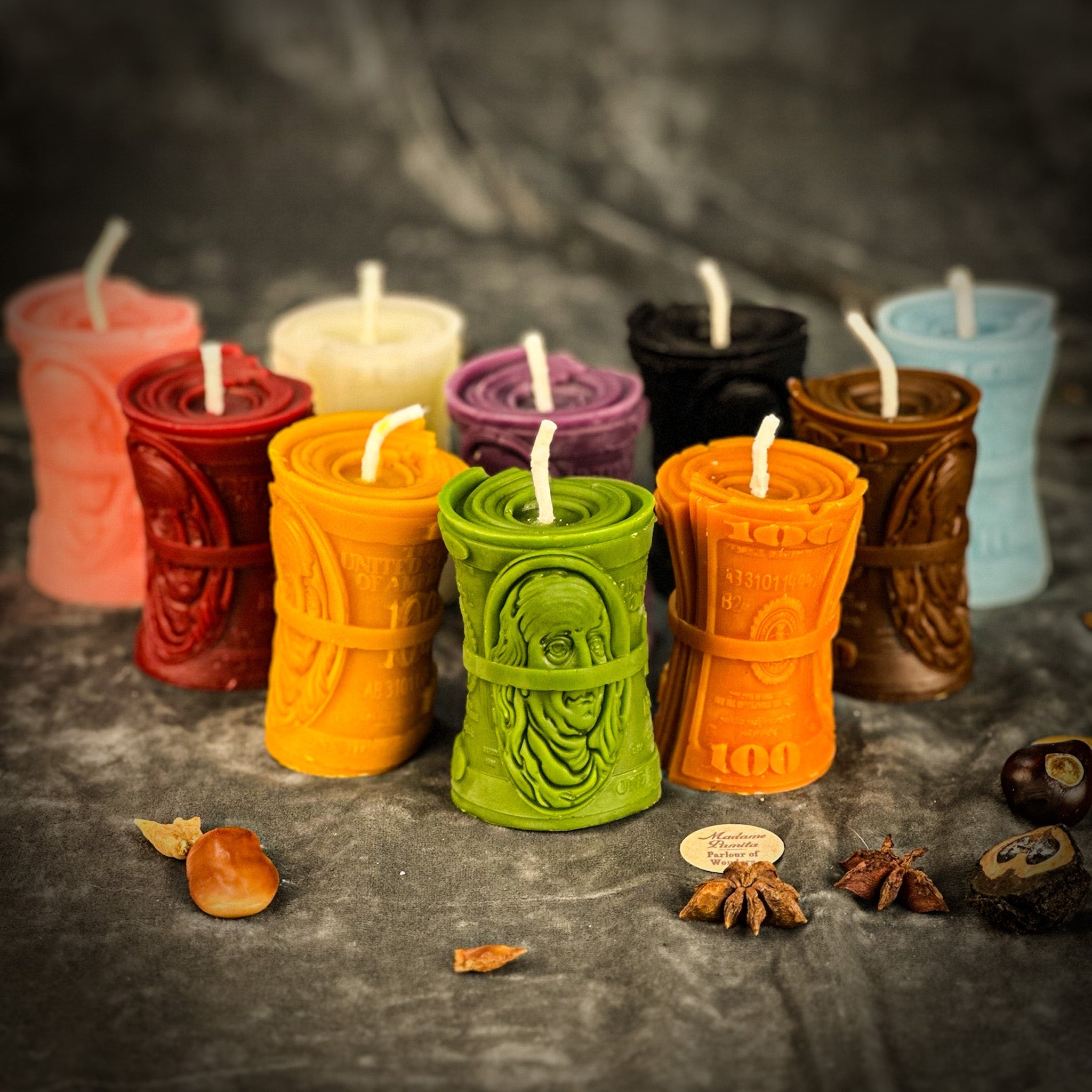 Beeswax Pay Me Spell Candle - Debt Collection & Fair Compensation by Parlour of Wonders