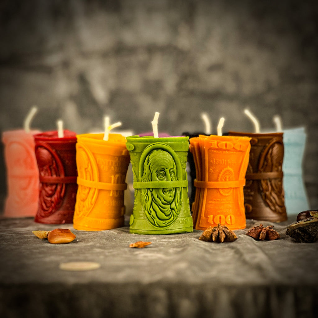 Beeswax Pay Me Spell Candle - Debt Collection & Fair Compensation by Parlour of Wonders