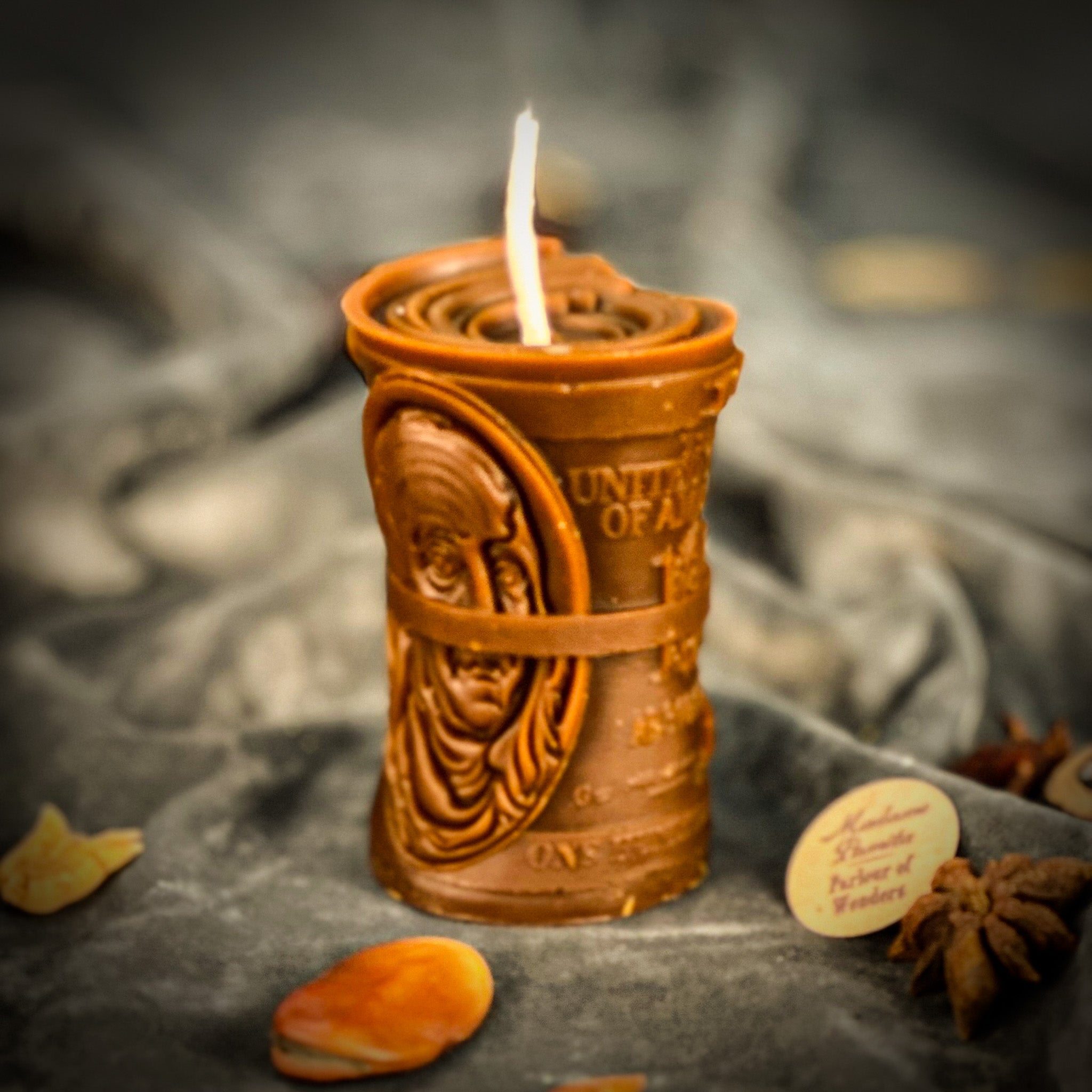 Beeswax Pay Me Spell Candle - Debt Collection & Fair Compensation by Parlour of Wonders