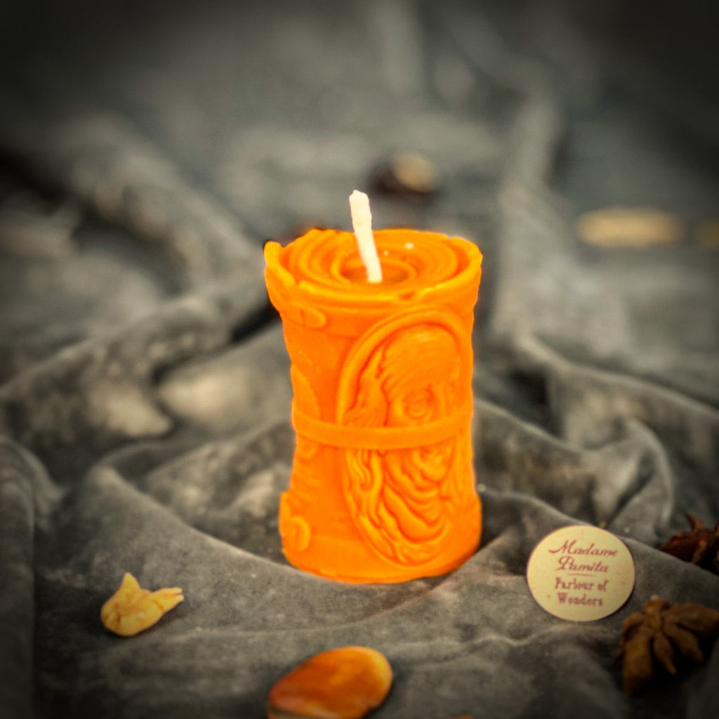 Beeswax Pay Me Spell Candle - Debt Collection & Fair Compensation by Parlour of Wonders
