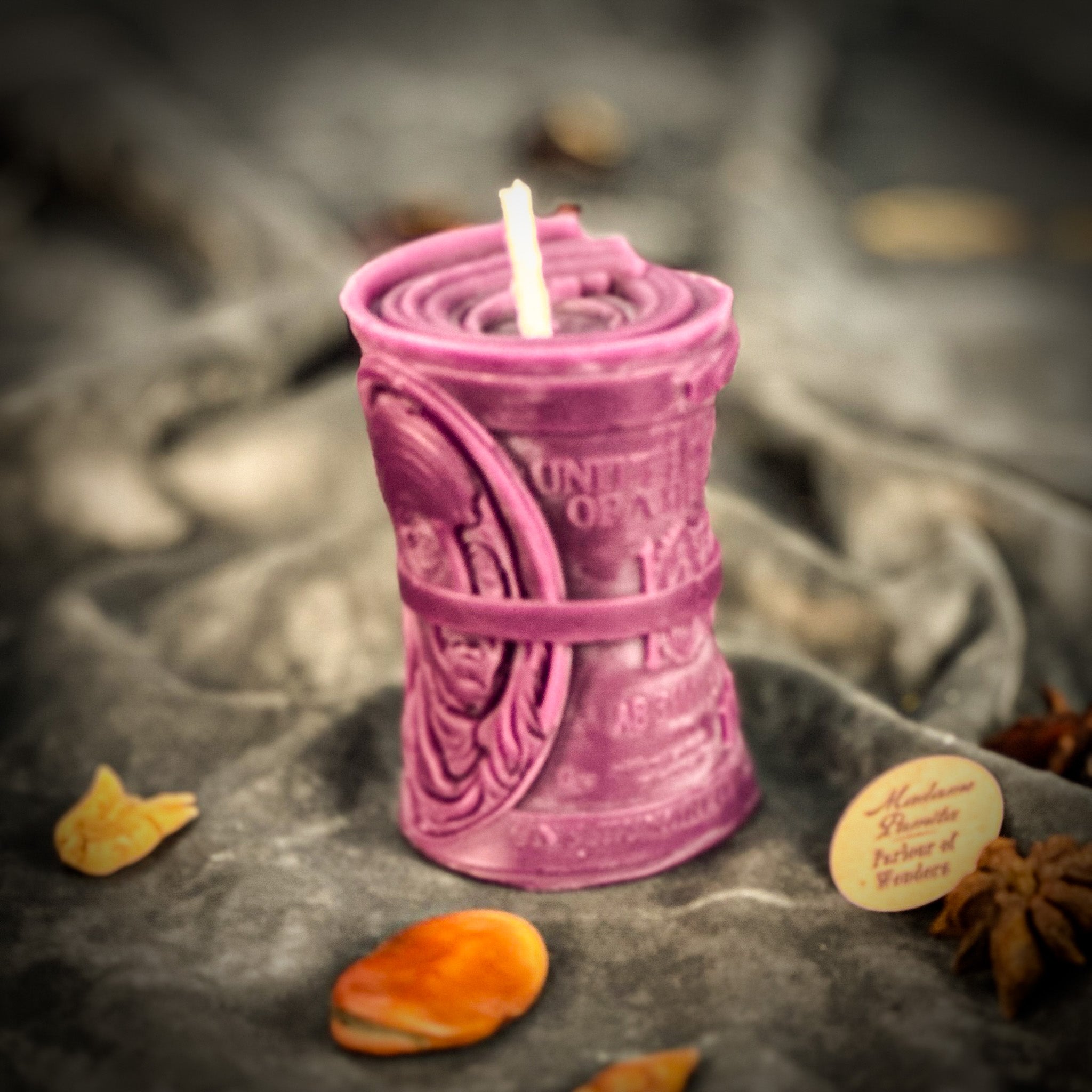 Beeswax Pay Me Spell Candle - Debt Collection & Fair Compensation by Parlour of Wonders
