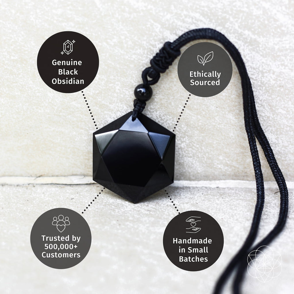 Premium Black Obsidian Talisman by Conscious Items