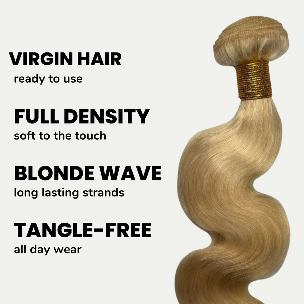 Blonde Body Wave 100% Human Hair Bundles by Private Label