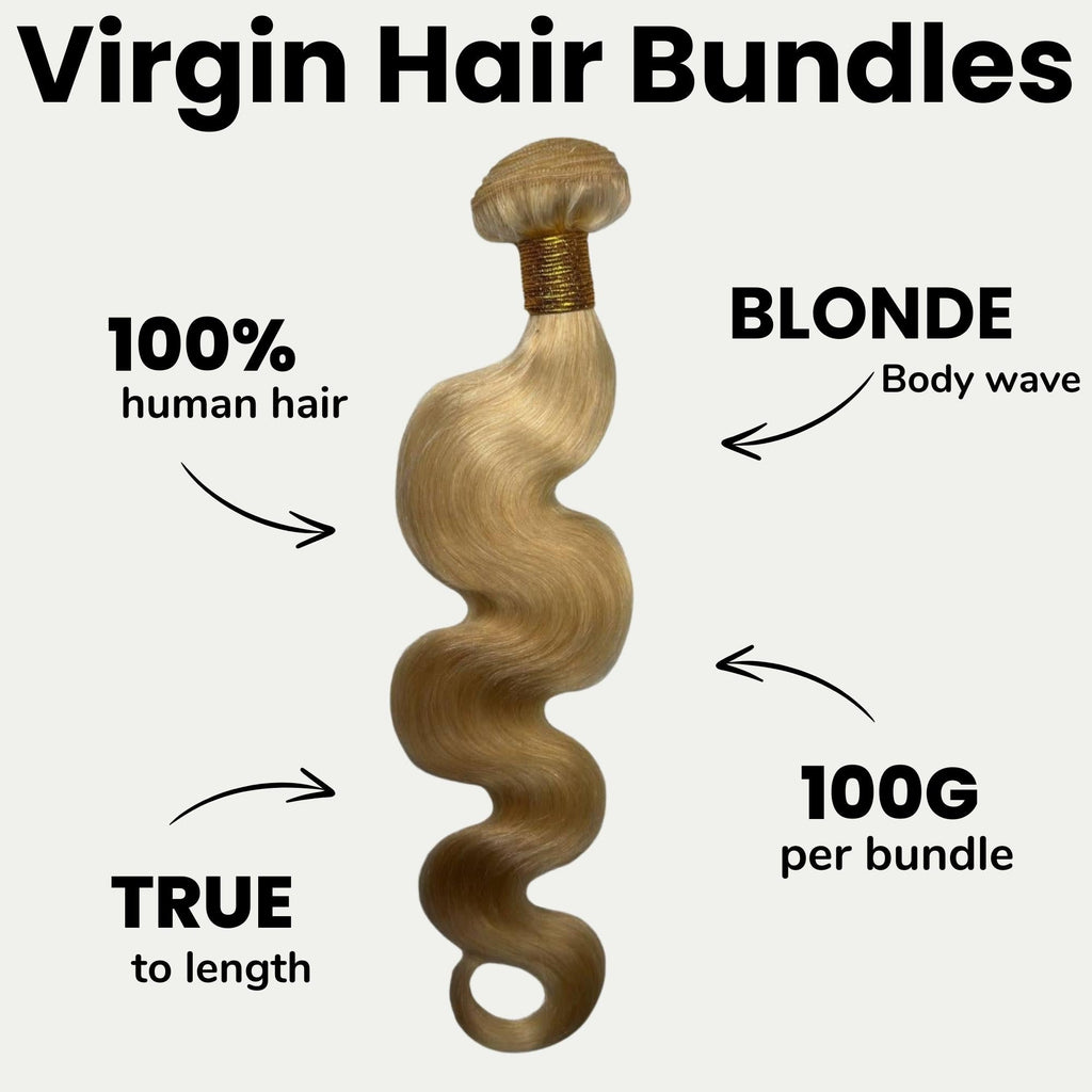 Blonde Body Wave 100% Human Hair Bundles by Private Label