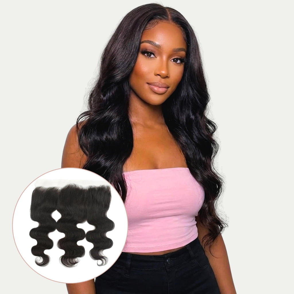 Brazilian Body Wave 13x4 HD Lace Human Hair Frontal by Private Label