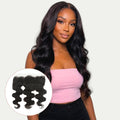 Brazilian Body Wave 13x4 HD Lace Human Hair Frontal by Private Label