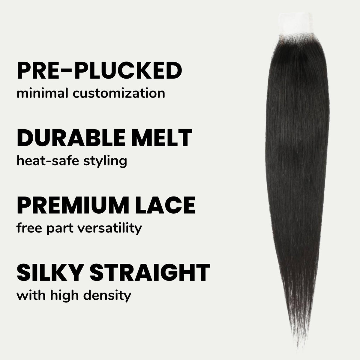 Brazilian Silky Straight 2x6 HD Lace Human Hair Closure by Private Label