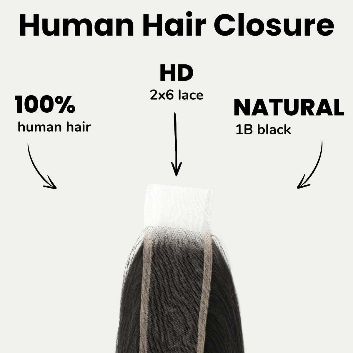 Brazilian Silky Straight 2x6 HD Lace Human Hair Closure by Private Label