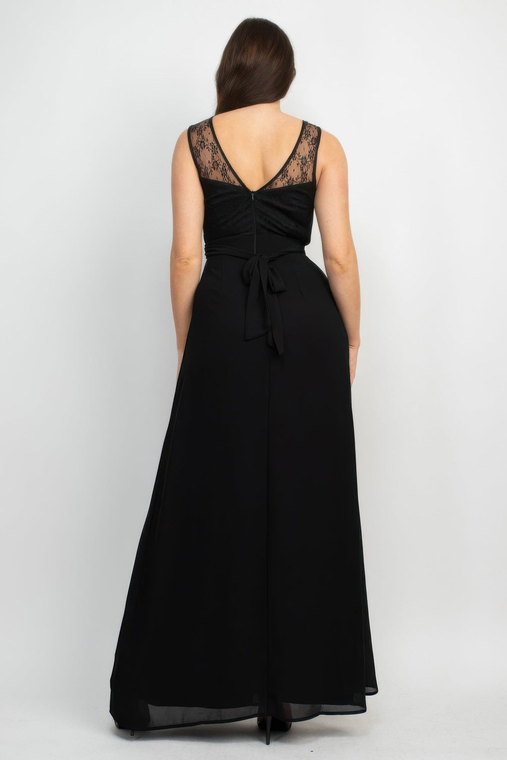 Jewel Waist-tie Lace Maxi Dress by It's a Girly Place