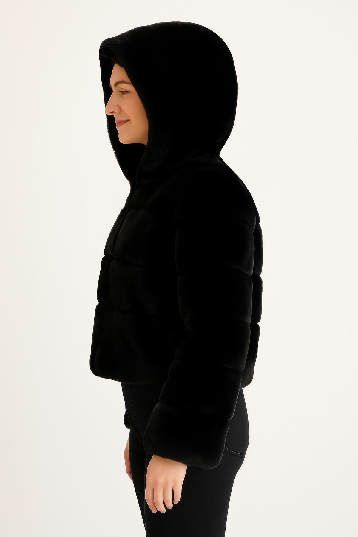 Faux Fur Hooded Jacket See size chart under “more details” by The Fashion Celestial