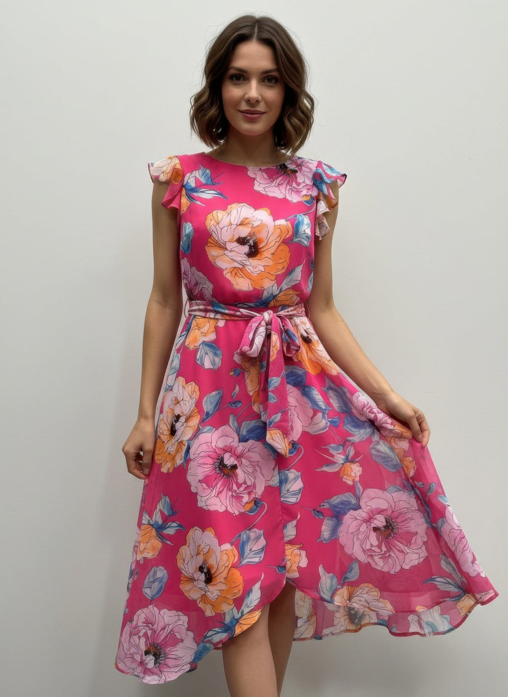 Shelby & Palmer Floral Ruffled Sleeve by It's a Girly Place