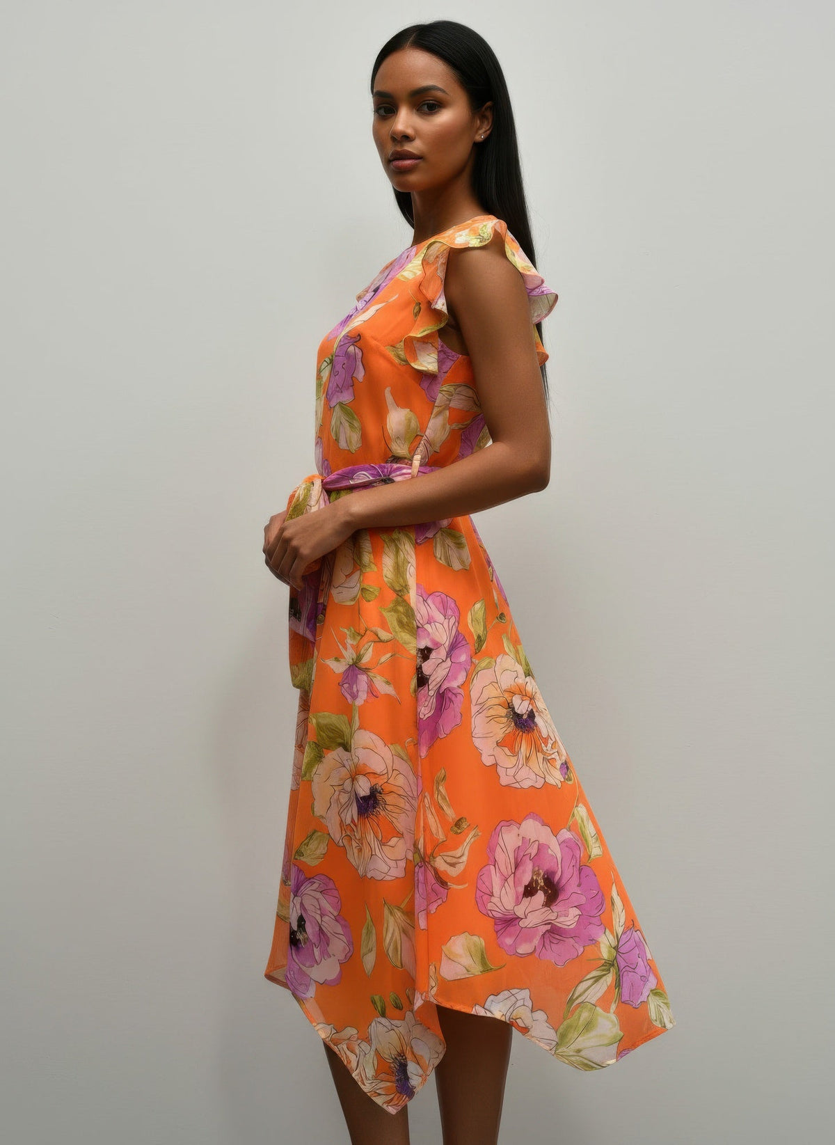 Shelby & Palmer Floral Ruffled Sleeve by It's a Girly Place