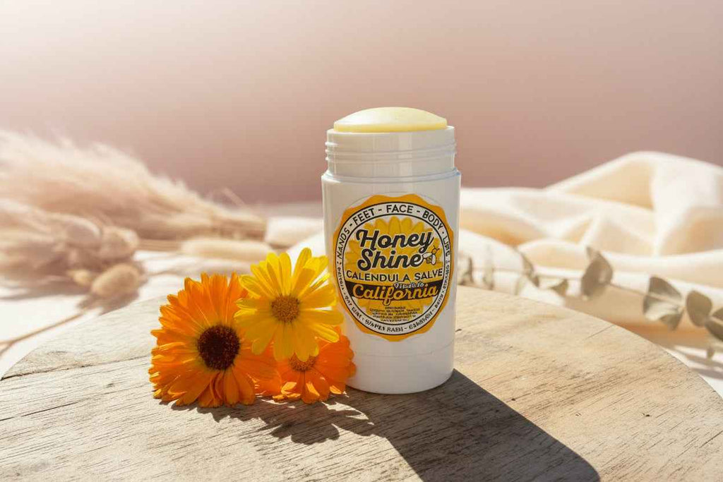 Honey Shine Calendula Salve Stick by Danielle Rae Calendula Co