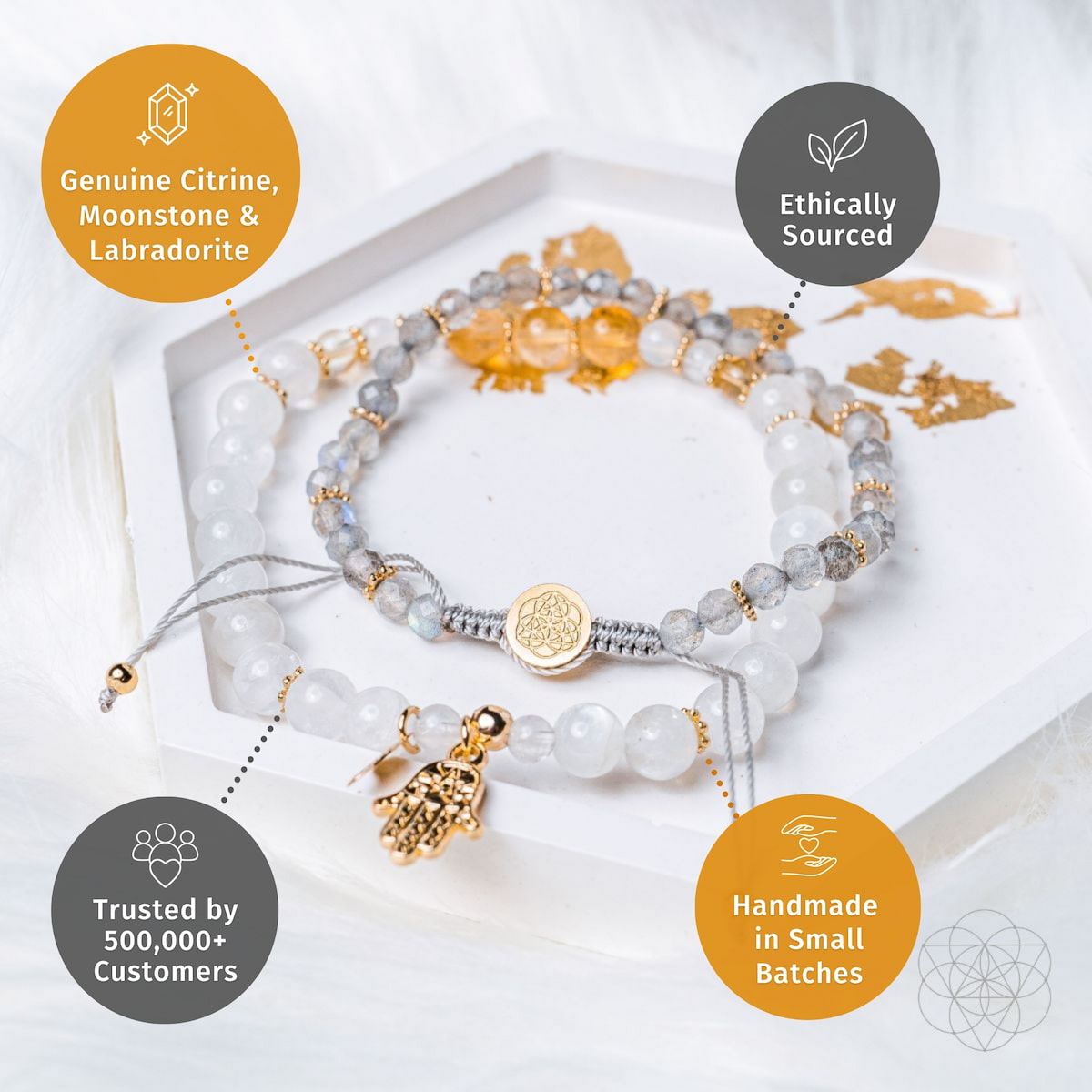 Golden Hand of Fortune - Bracelets of Wealth by Conscious Items