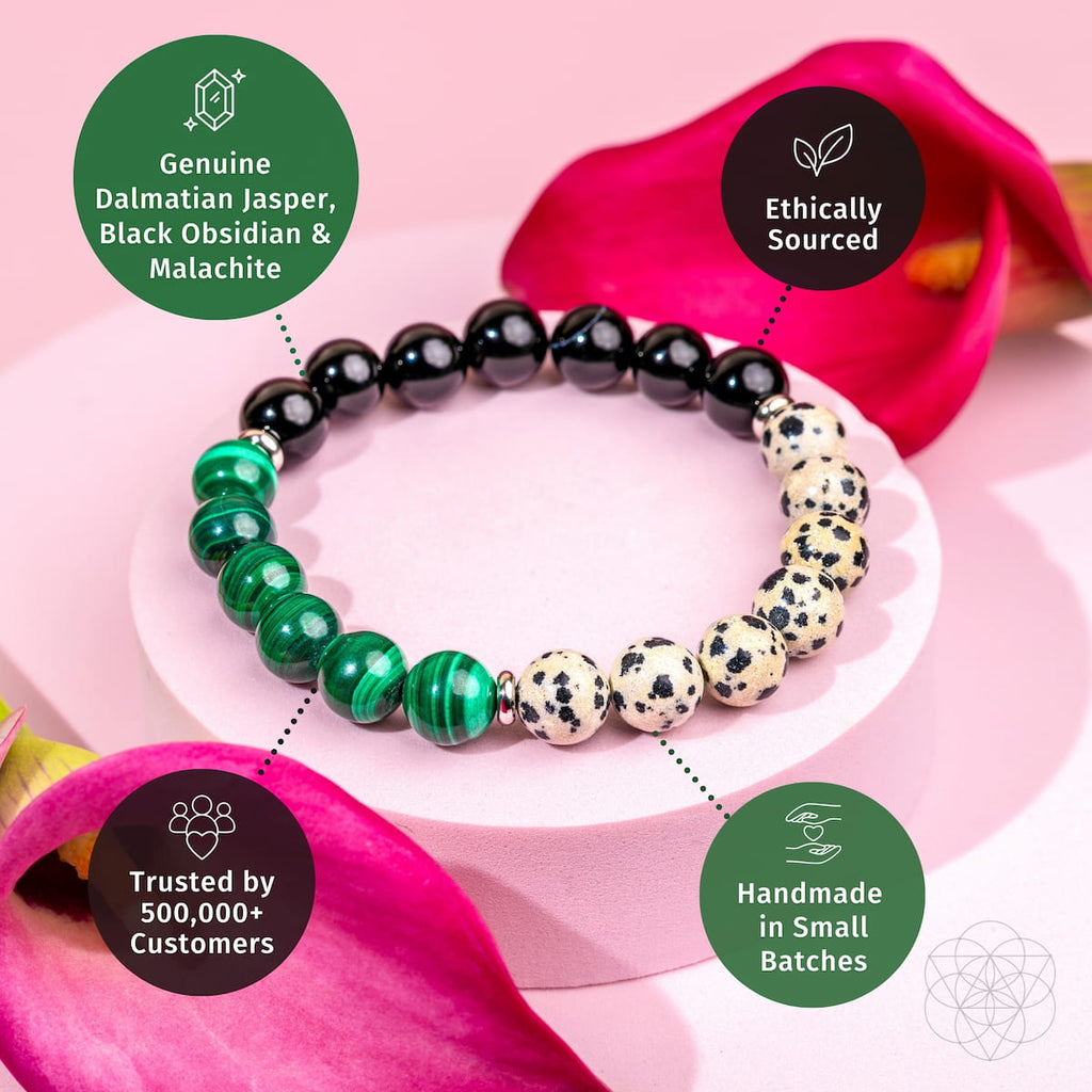 Soul Reset: Dalmatian Jasper Bracelet of Healing by Conscious Items