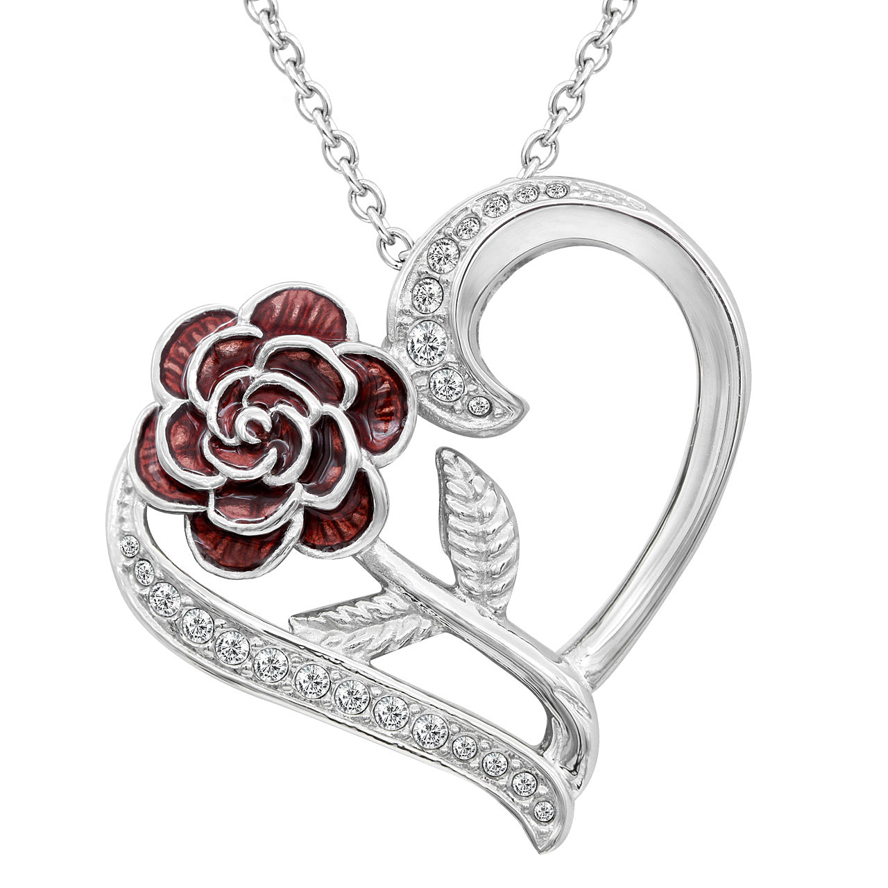 Rosa Dell‚ÄôAmore Heart Necklace by Blue Asteria