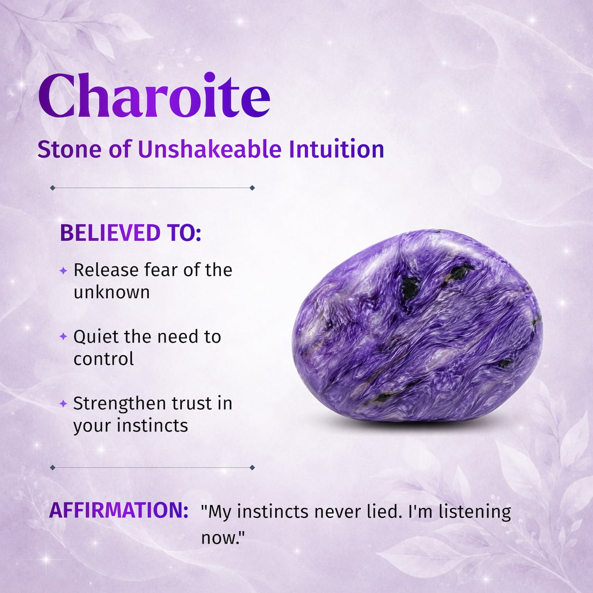 Unshakeable Intuition - Rare Siberian Charoite Bracelet by Conscious Items