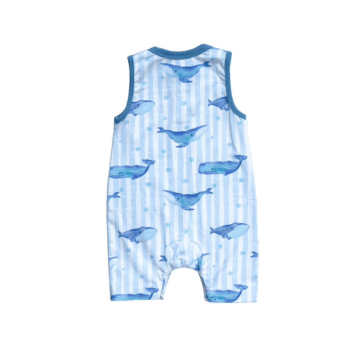 Cleo baby romper shorts | Whales by anise & ava