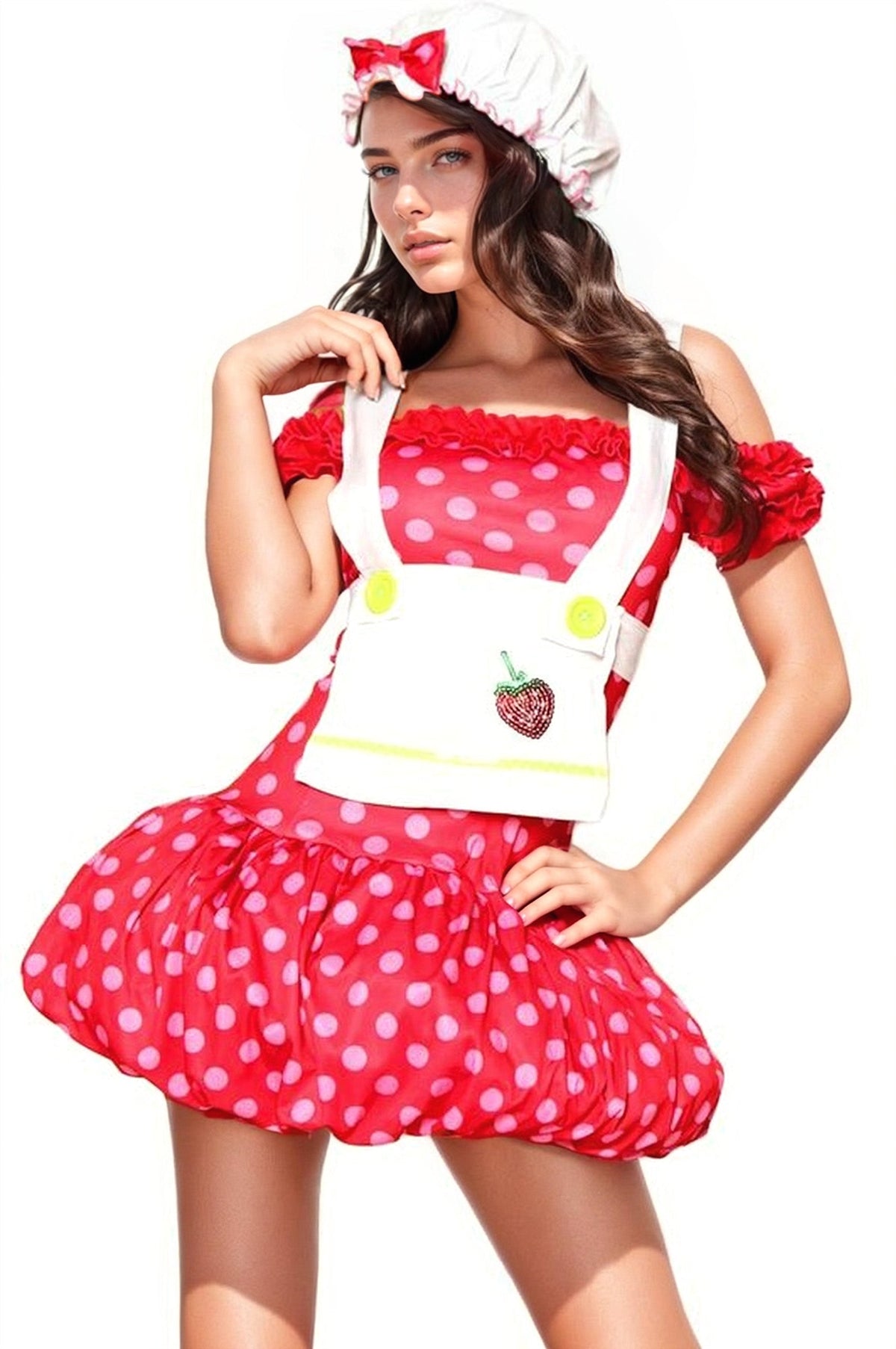 Strawberry Sweetheart Costume by 3wishes.com