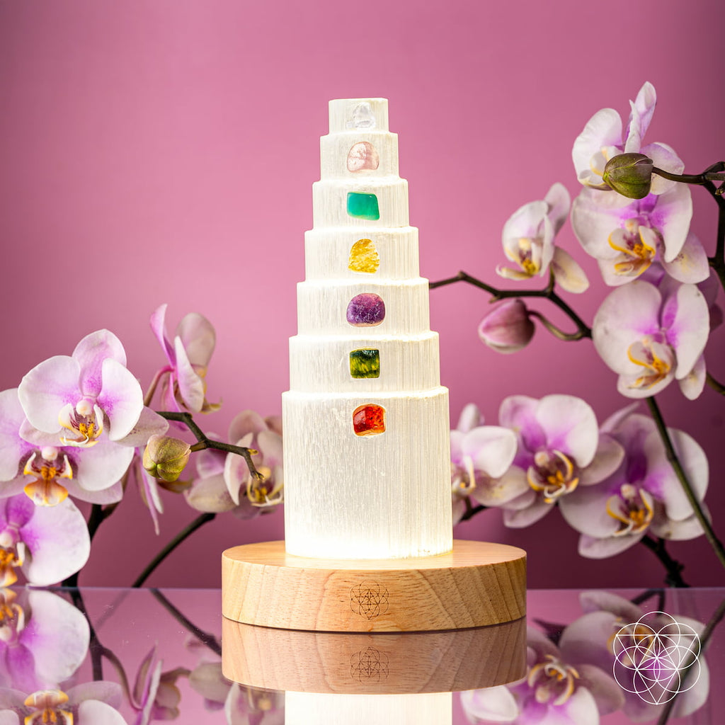 The Stress Shield Lamp - 7 Stones of Healing by Conscious Items