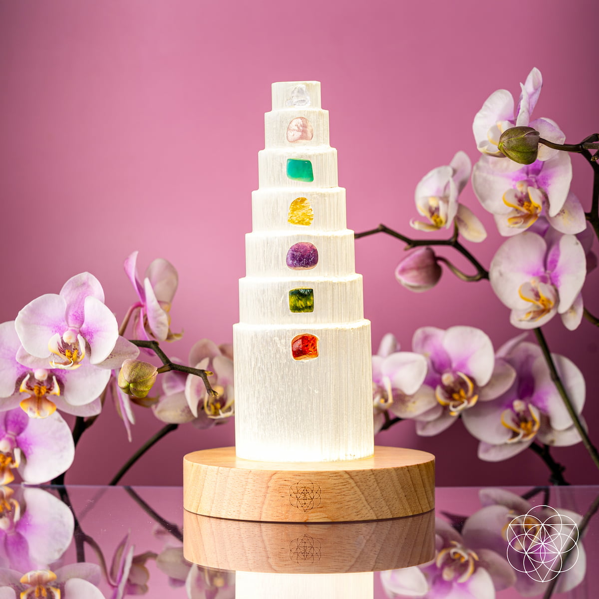 The Stress Shield Lamp - 7 Stones of Healing by Conscious Items