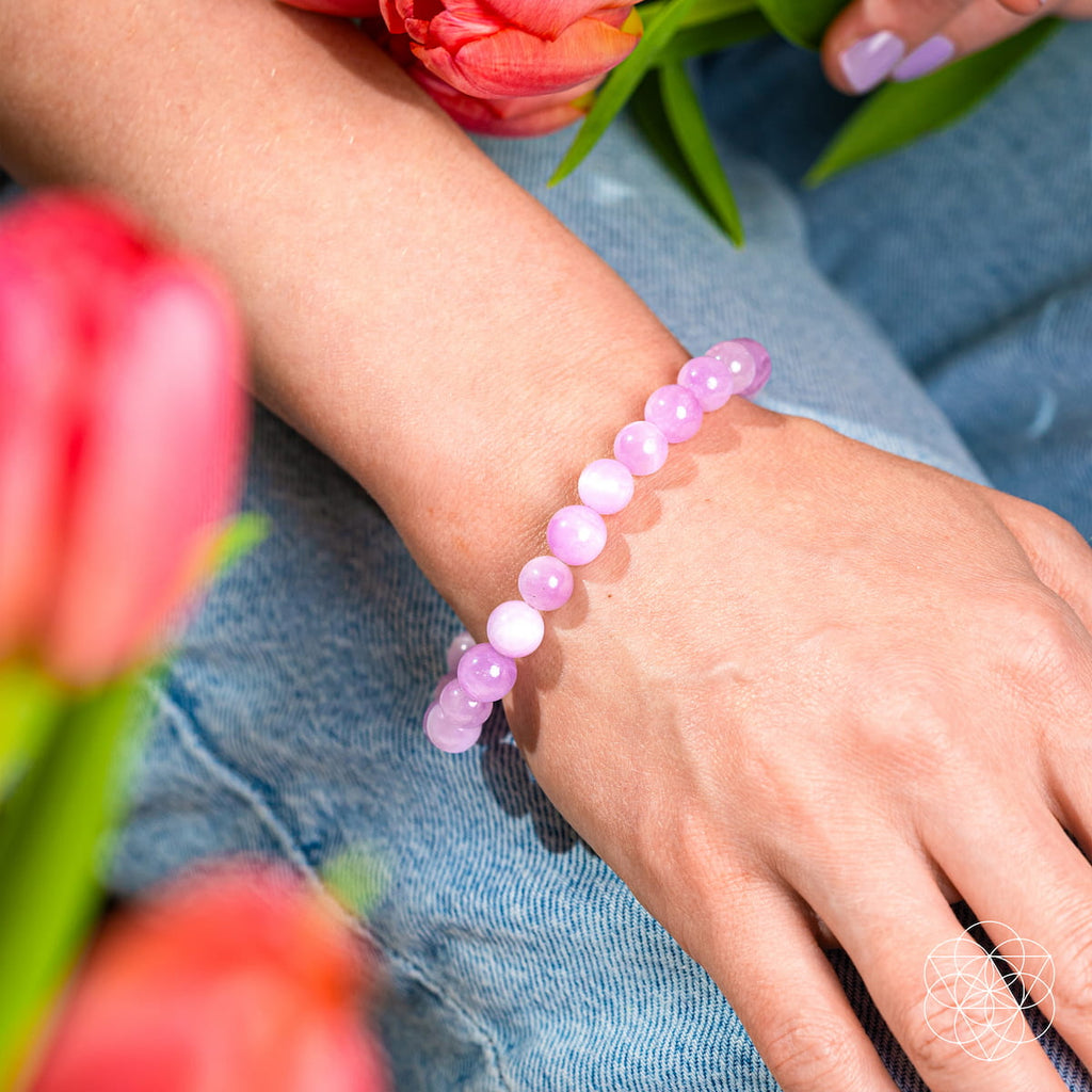 The Heart Reset - Rare Pink Kunzite Bracelet by Conscious Items