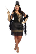 Plus Size Swanky Flapper Costume by 3wishes.com