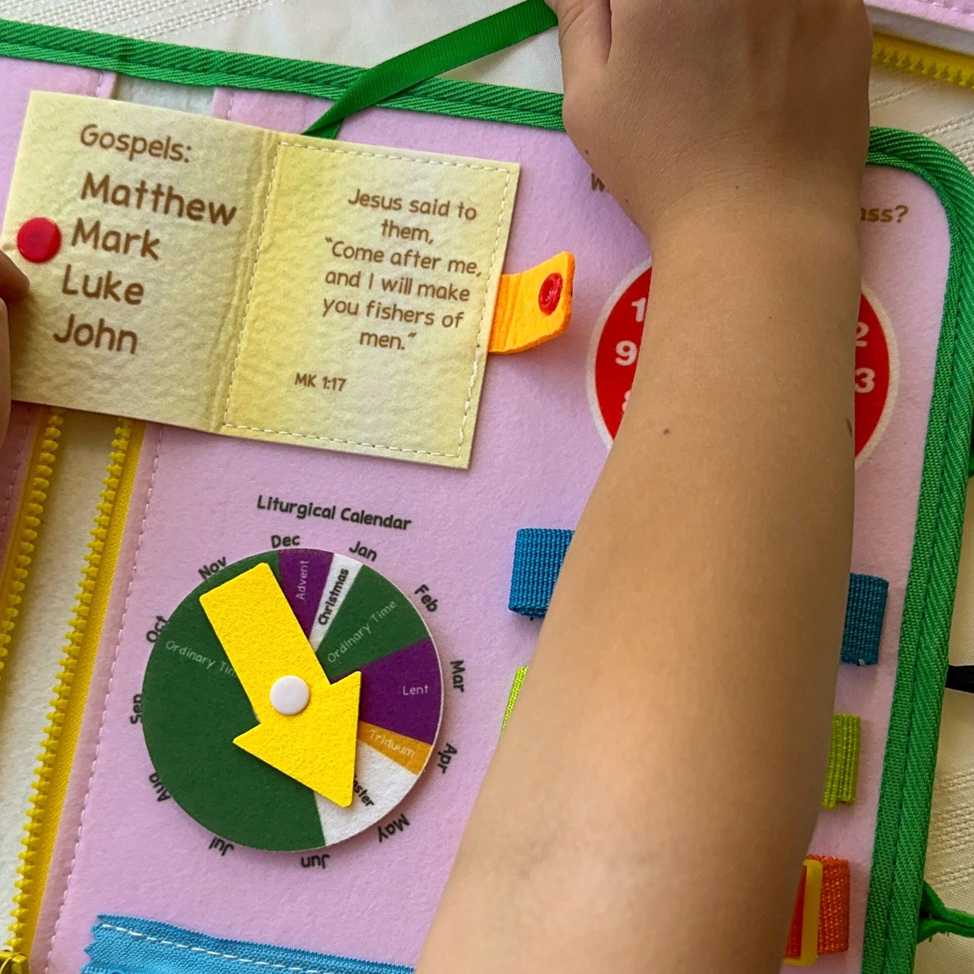 My Pray & Play Busy Book – Catholic Felt Busy Book - A Quiet Felt Book by Saintly Heart